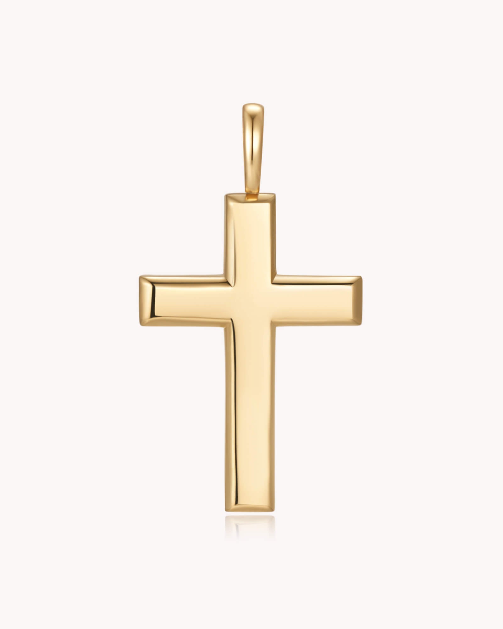 Gold Large Classic Cross Pendant