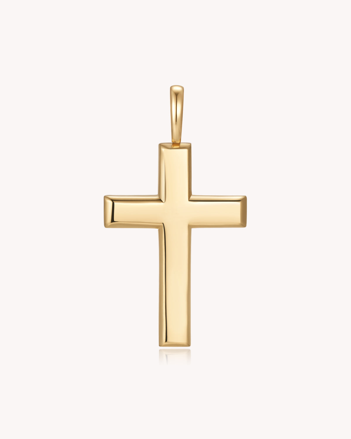 Gold Large Classic Cross Pendant