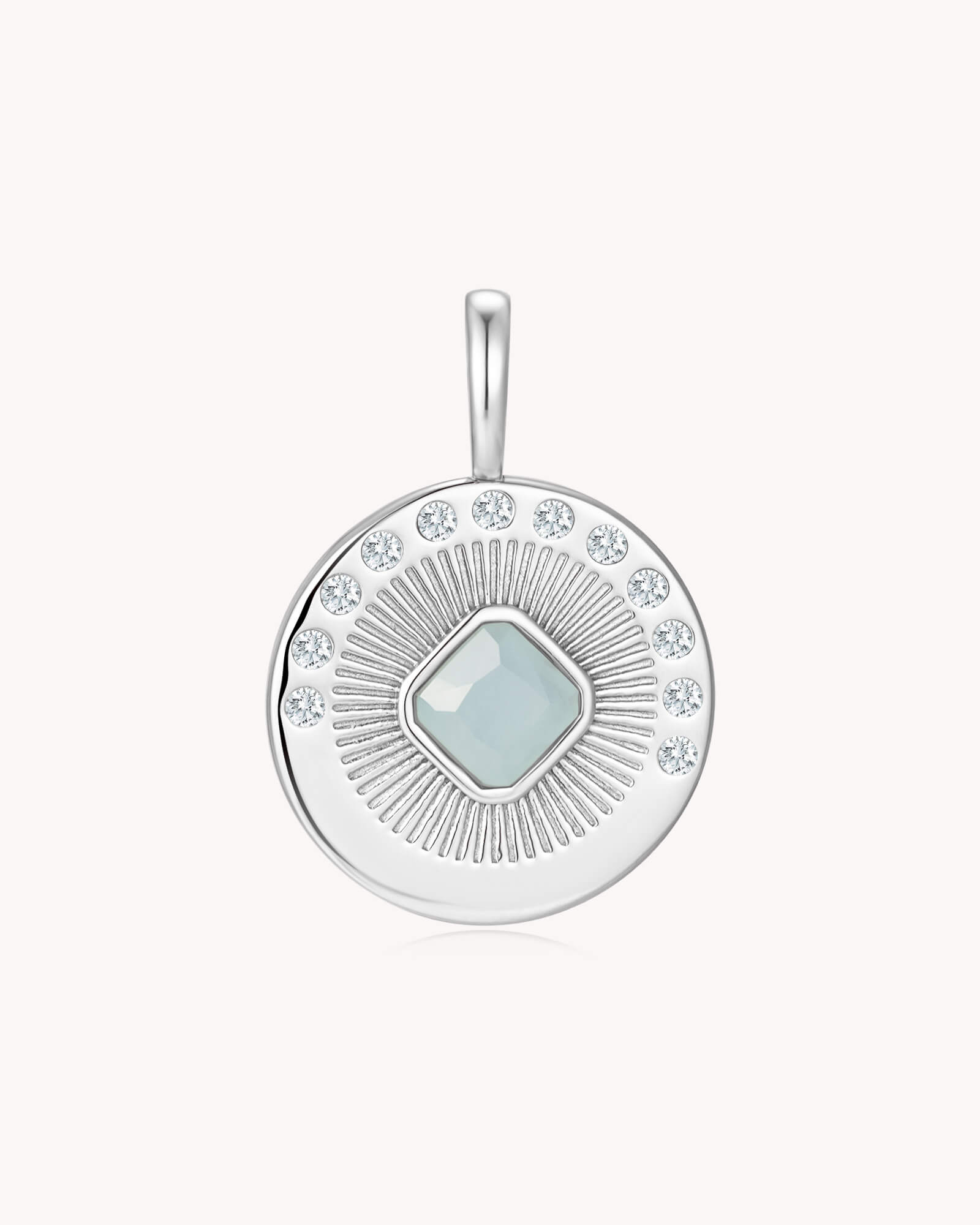 I Have Called You Friends John 15:15 White Gold Pendant