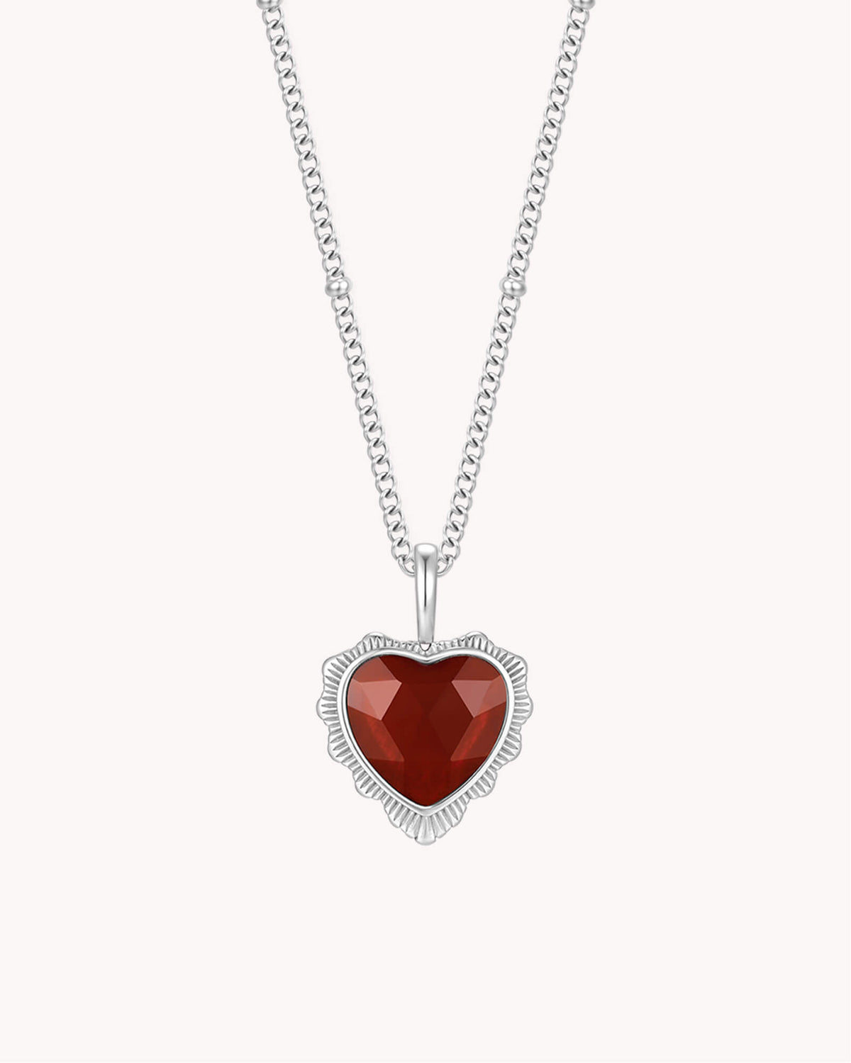 John 3:16 So Loved White Gold Heart Necklace