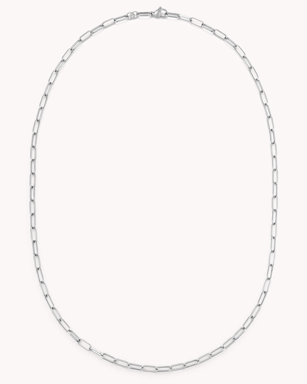 An additional image of the Link Chain White Gold Necklace