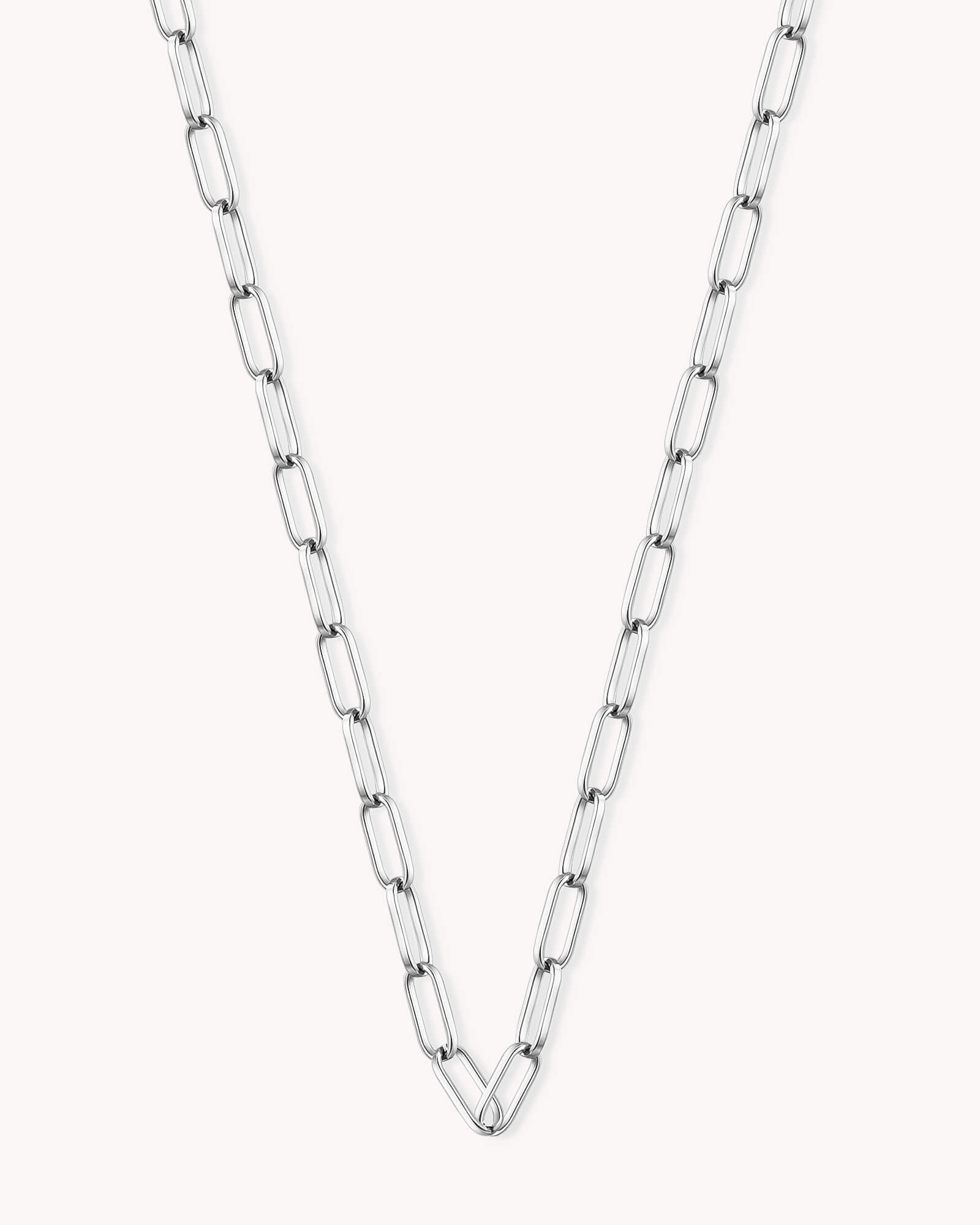 Link Chain White Gold Necklace