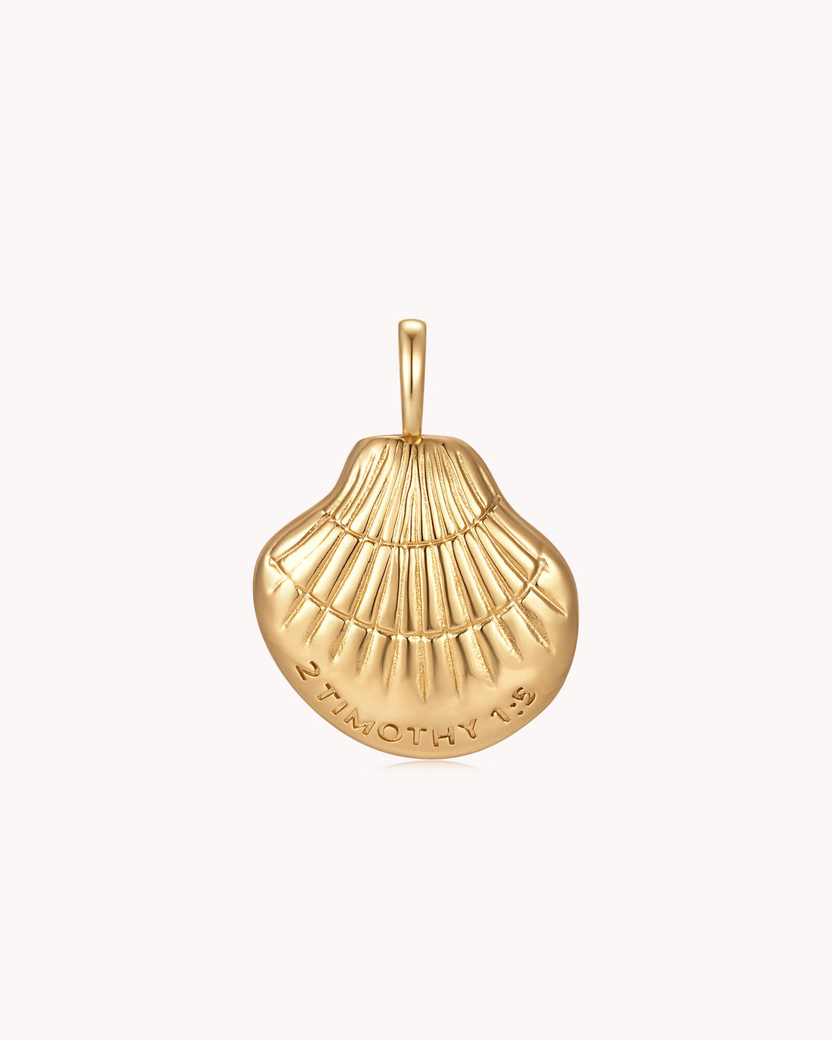 Back of Maternal Faith 2 Timothy 1:5 Gold Pearl Pendant