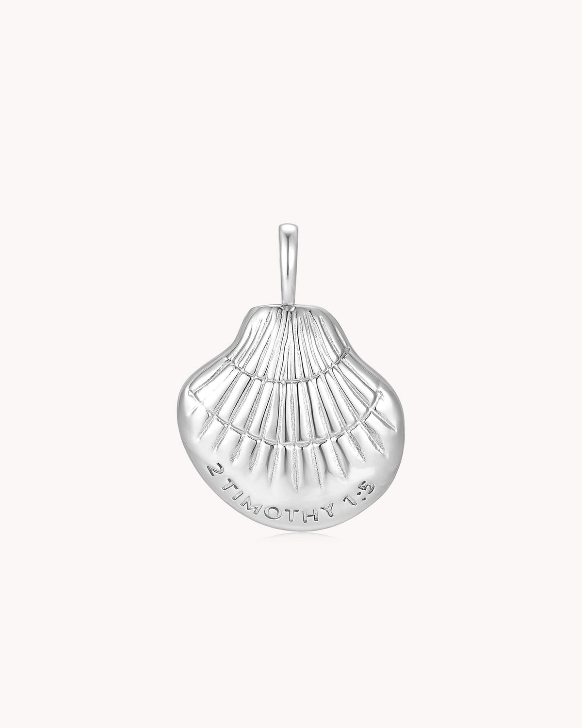 Back of Maternal Faith 2 Timothy 1:5 White Gold Pearl Pendant