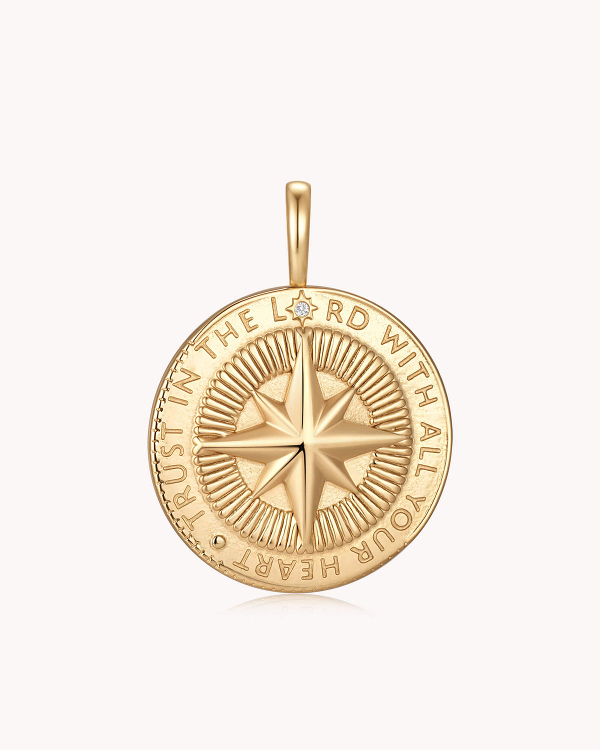 Trust in The LORD Proverbs 3:5-6 Gold Medallion