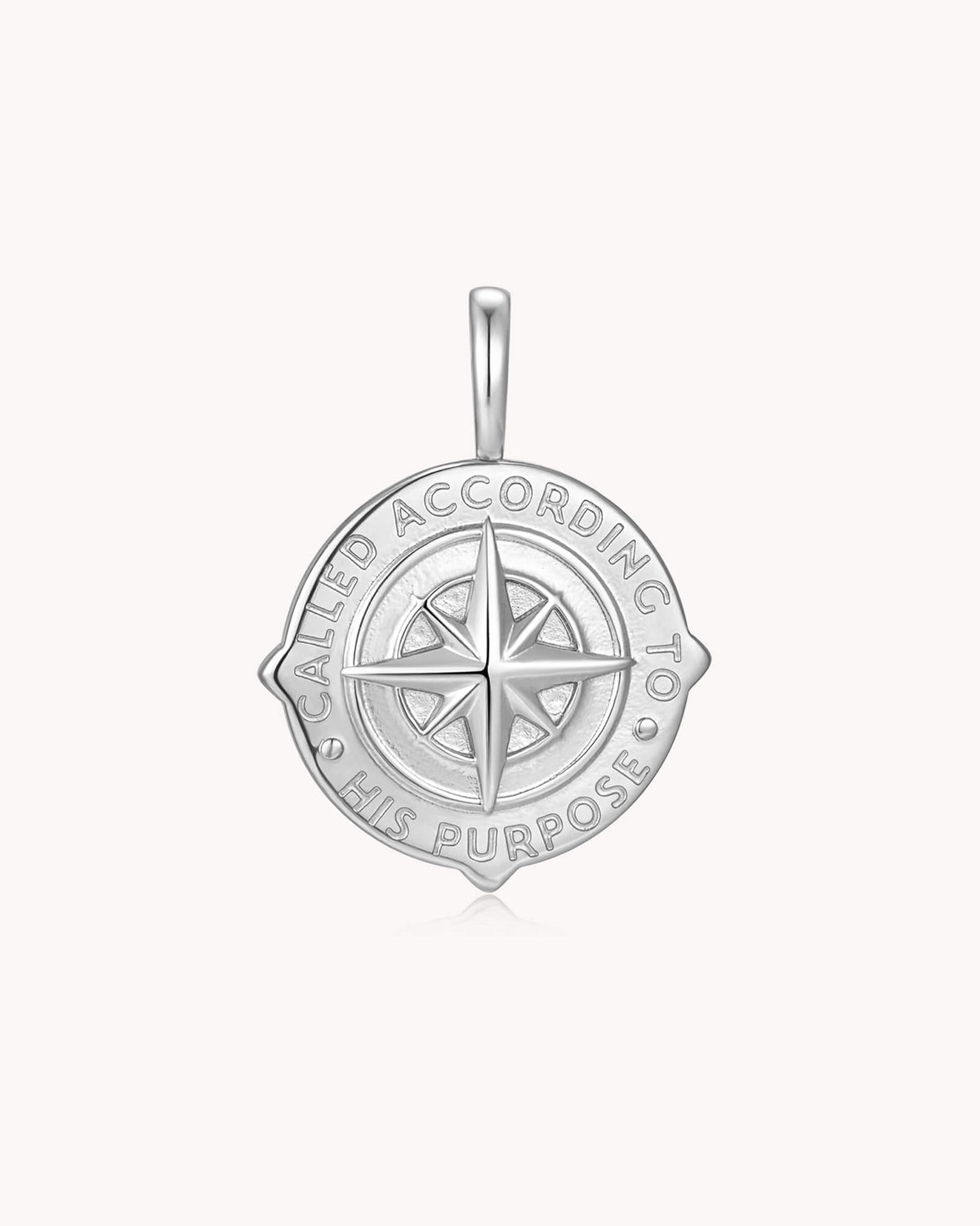 Called According to His Purpose Romans 8:28 Stainless Steel Pendant