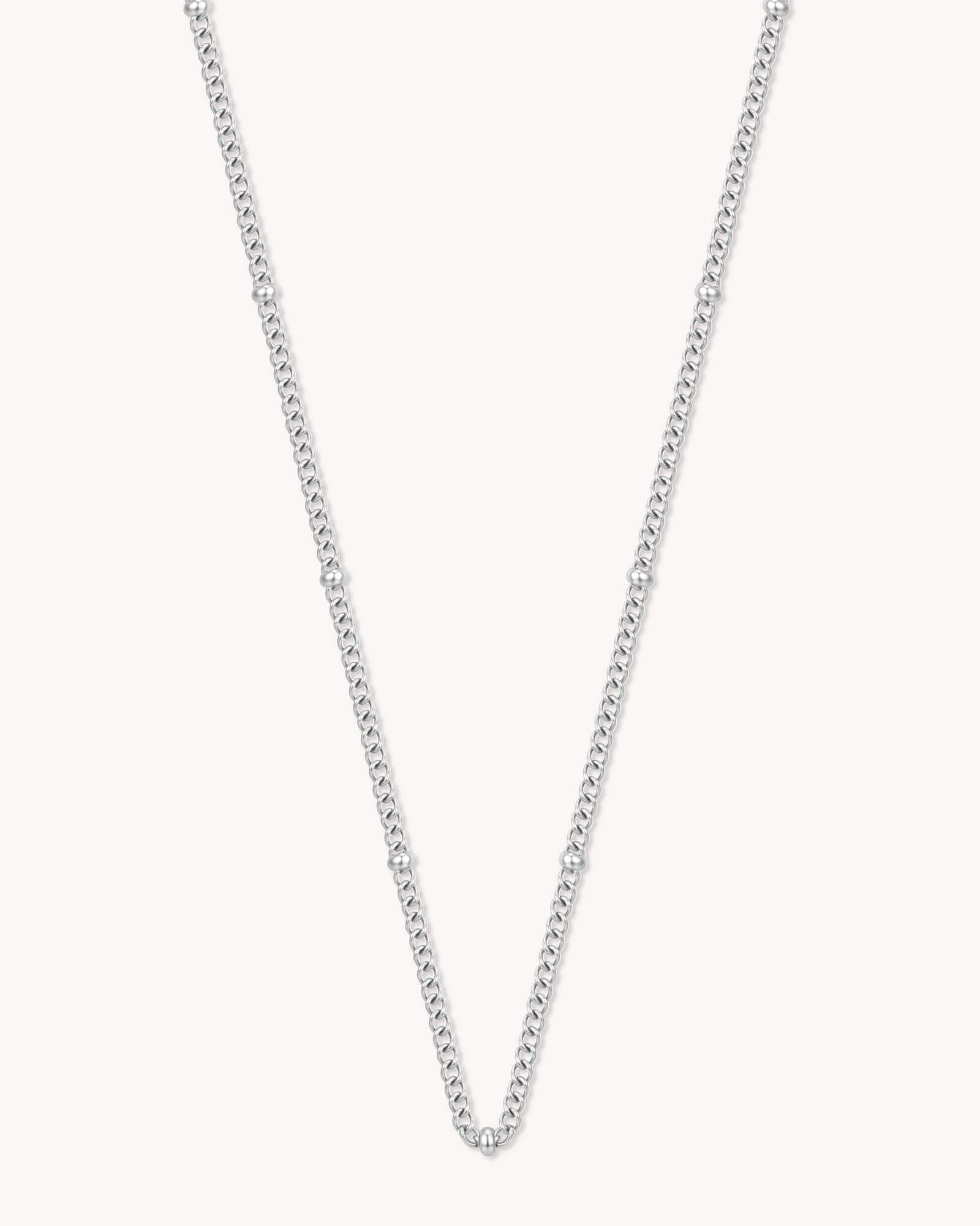 Satellite Chain White Gold Necklace
