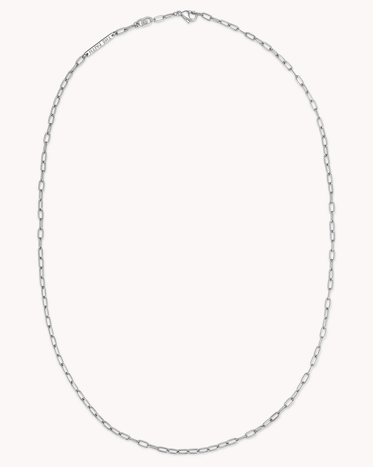 An additional image of the Small Link Chain Stainless Steel Necklace