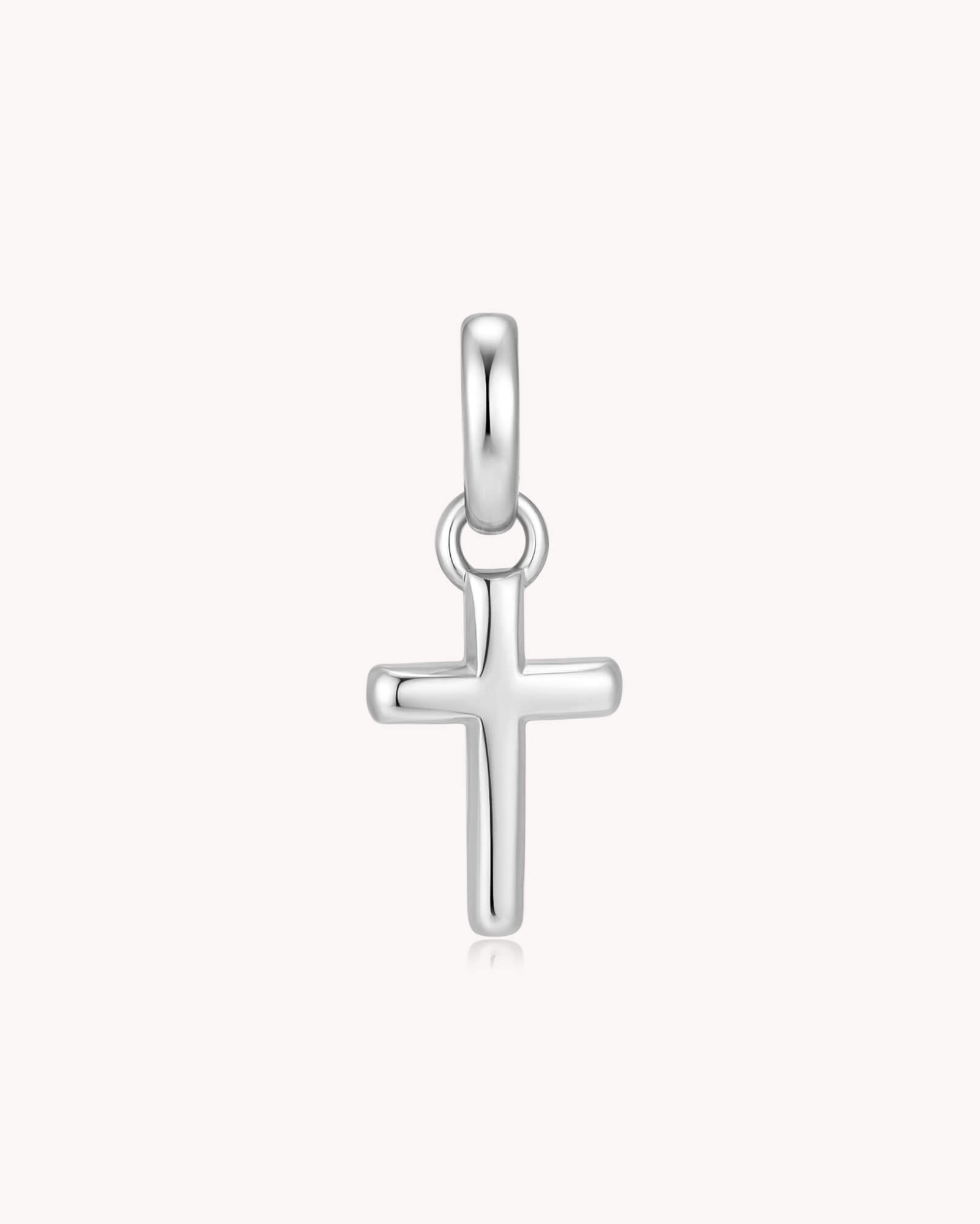 White Gold Petite Classic Cross Pendant