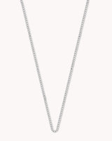 Cable Chain White Gold Necklace