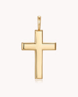 Gold Large Classic Cross Pendant