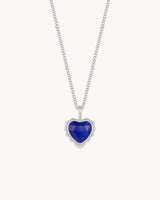 James 1:2 Count It All Joy White Gold Heart Necklace