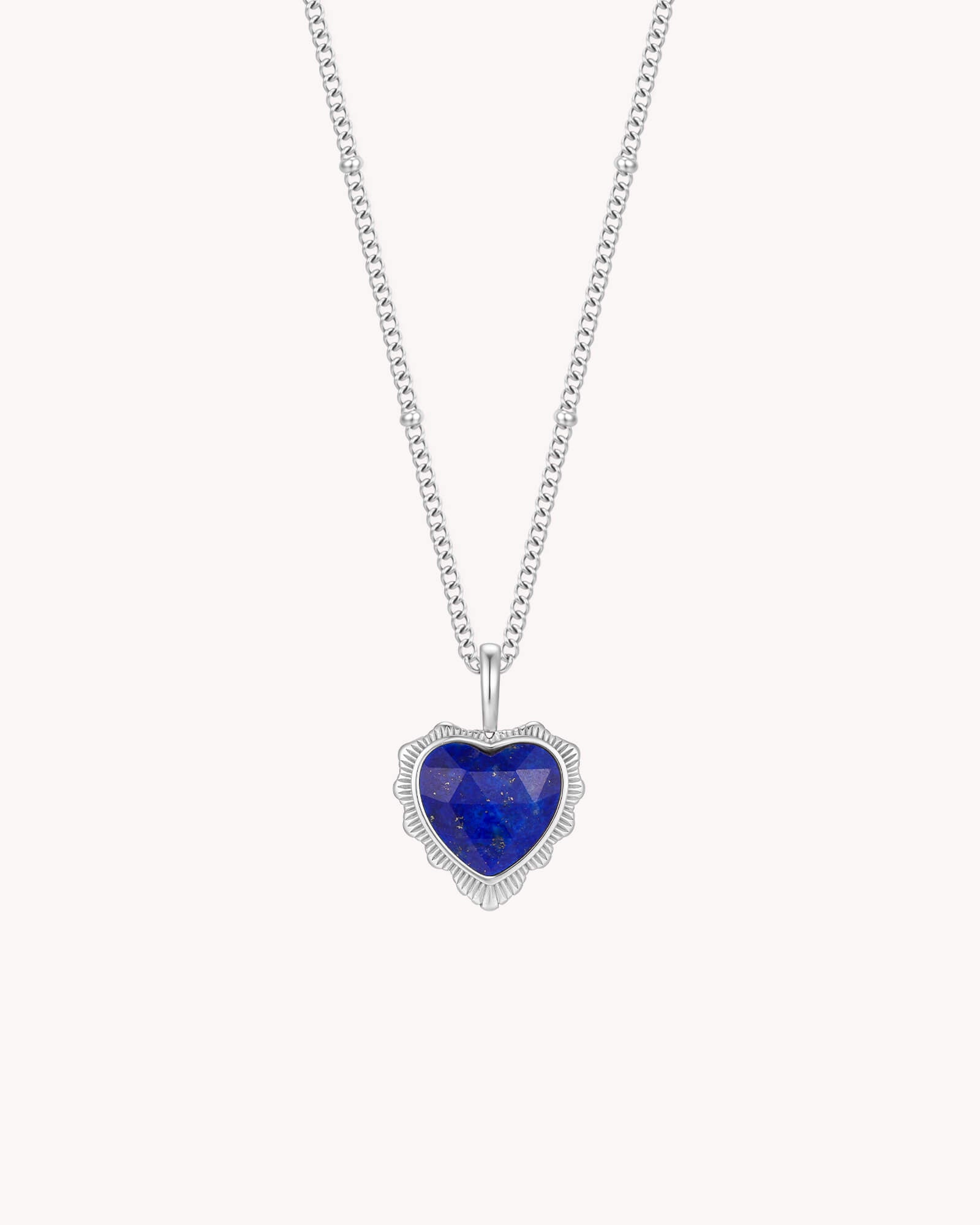 James 1:2 Count It All Joy White Gold Heart Necklace