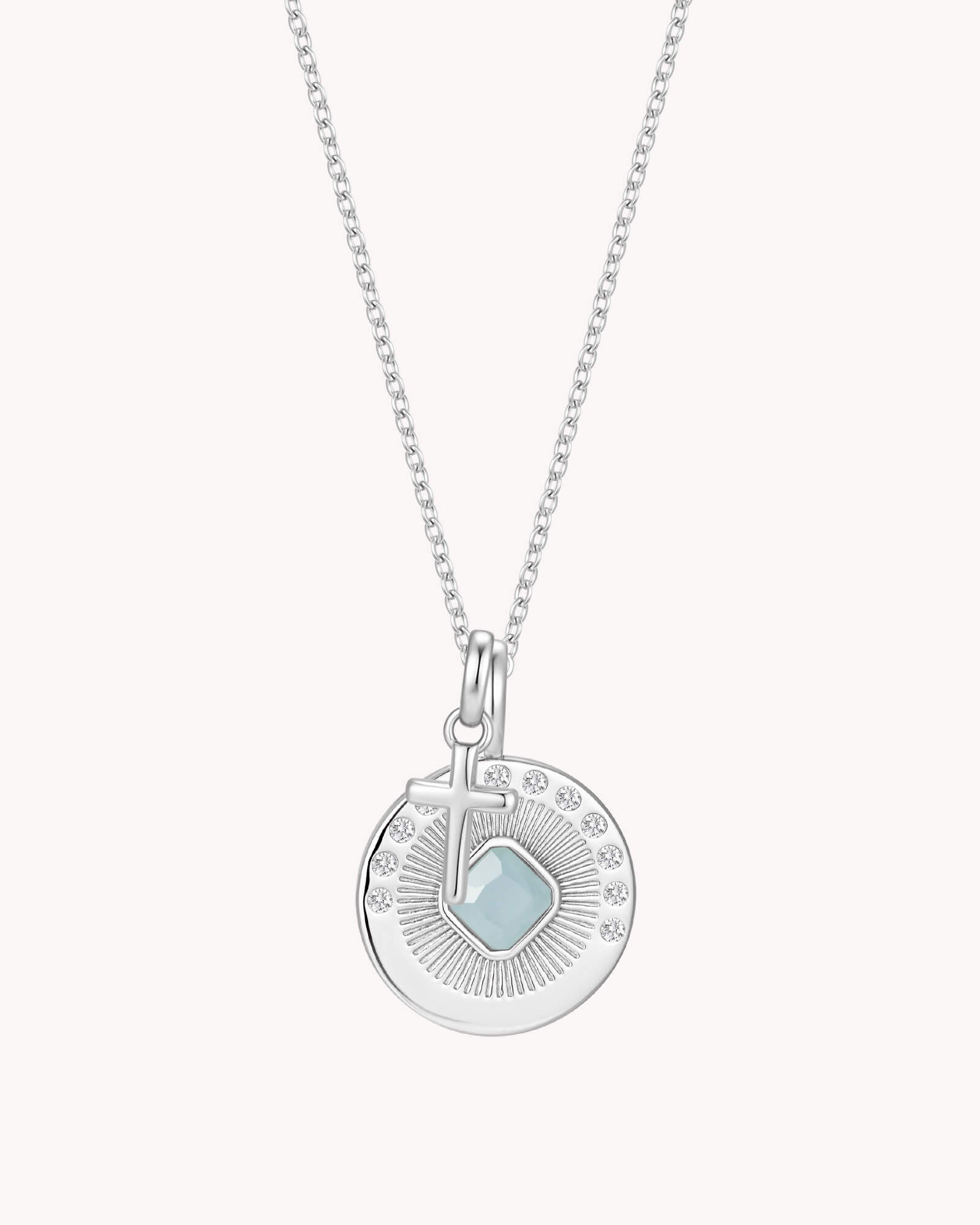 John 15:15 Friendship White Gold Necklace