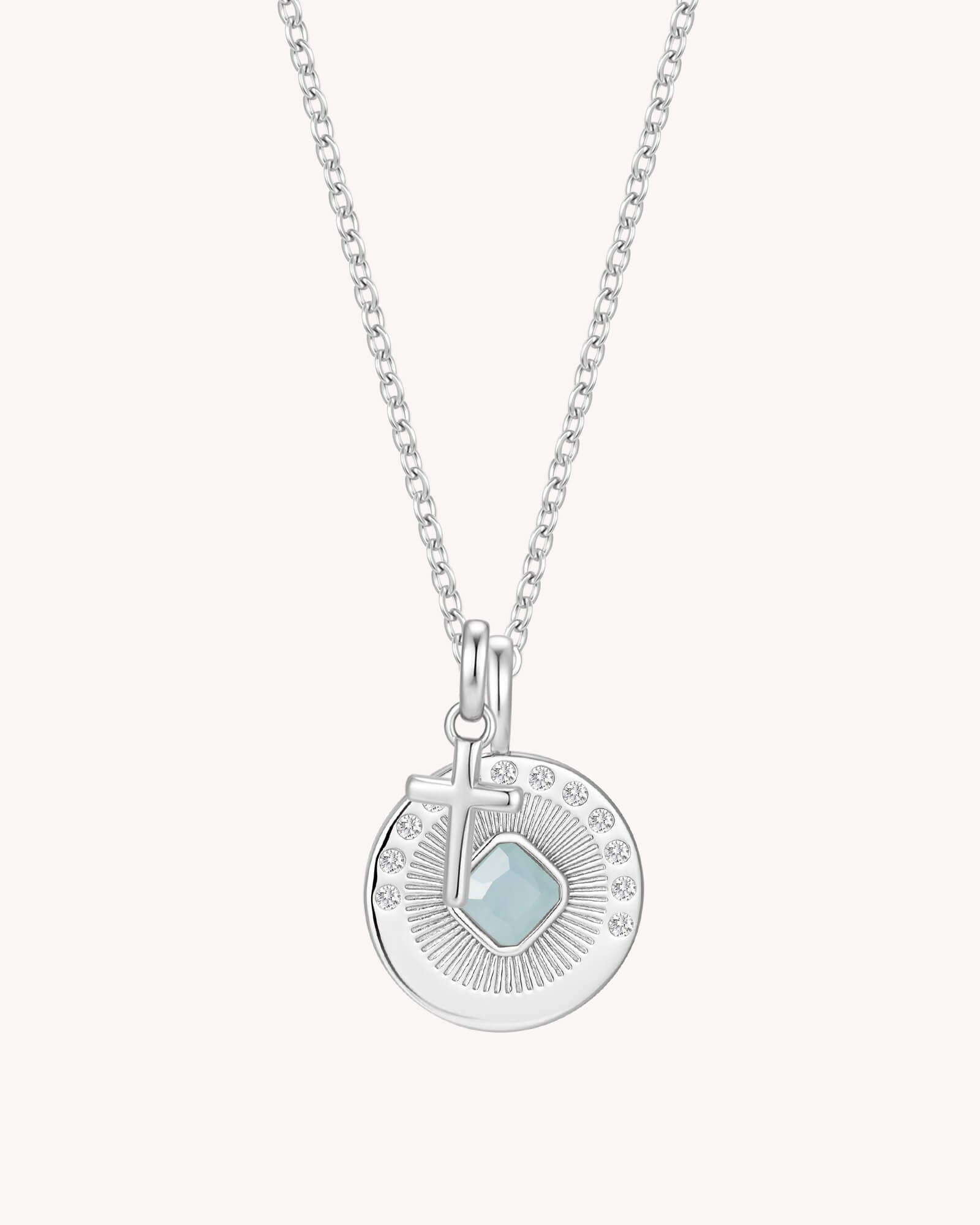 John 15:15 Friendship White Gold Necklace