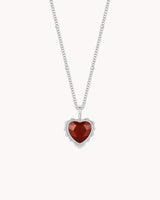 John 3:16 So Loved White Gold Heart Necklace