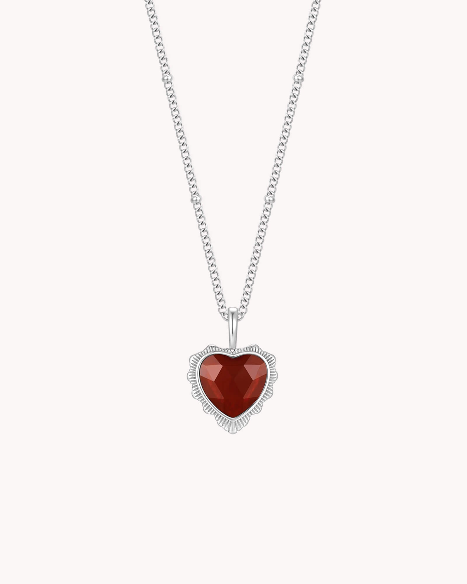 John 3:16 So Loved White Gold Heart Necklace