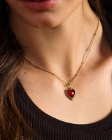 John 3:16 So Loved Gold Heart Necklace