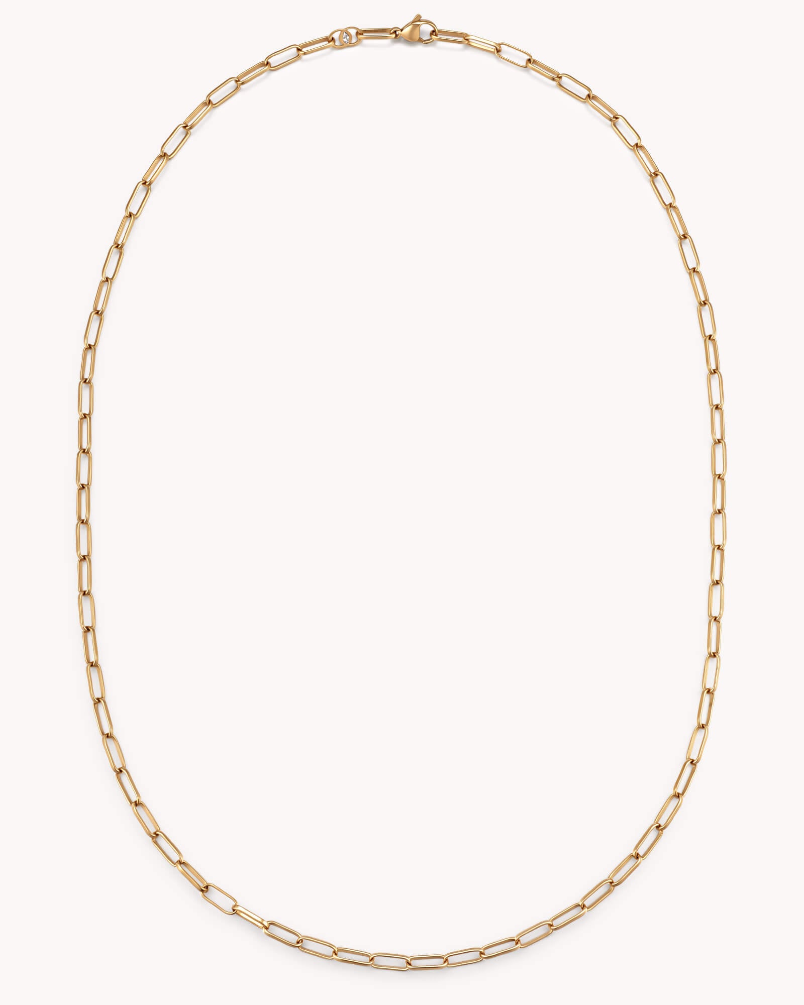An additional image of the Link Chain Gold Necklace