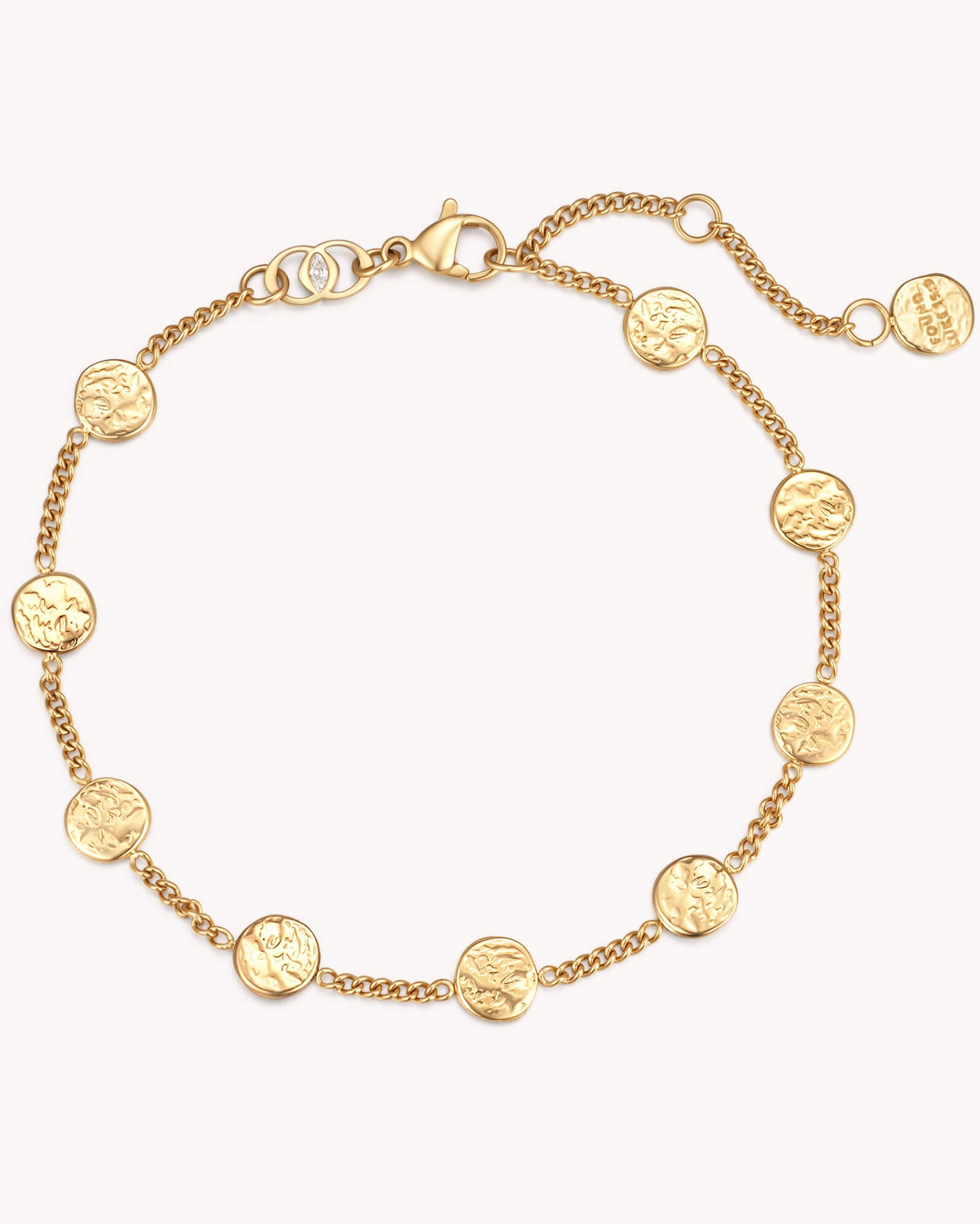 FOUND Luke 15:9 Gold Coin Bracelet