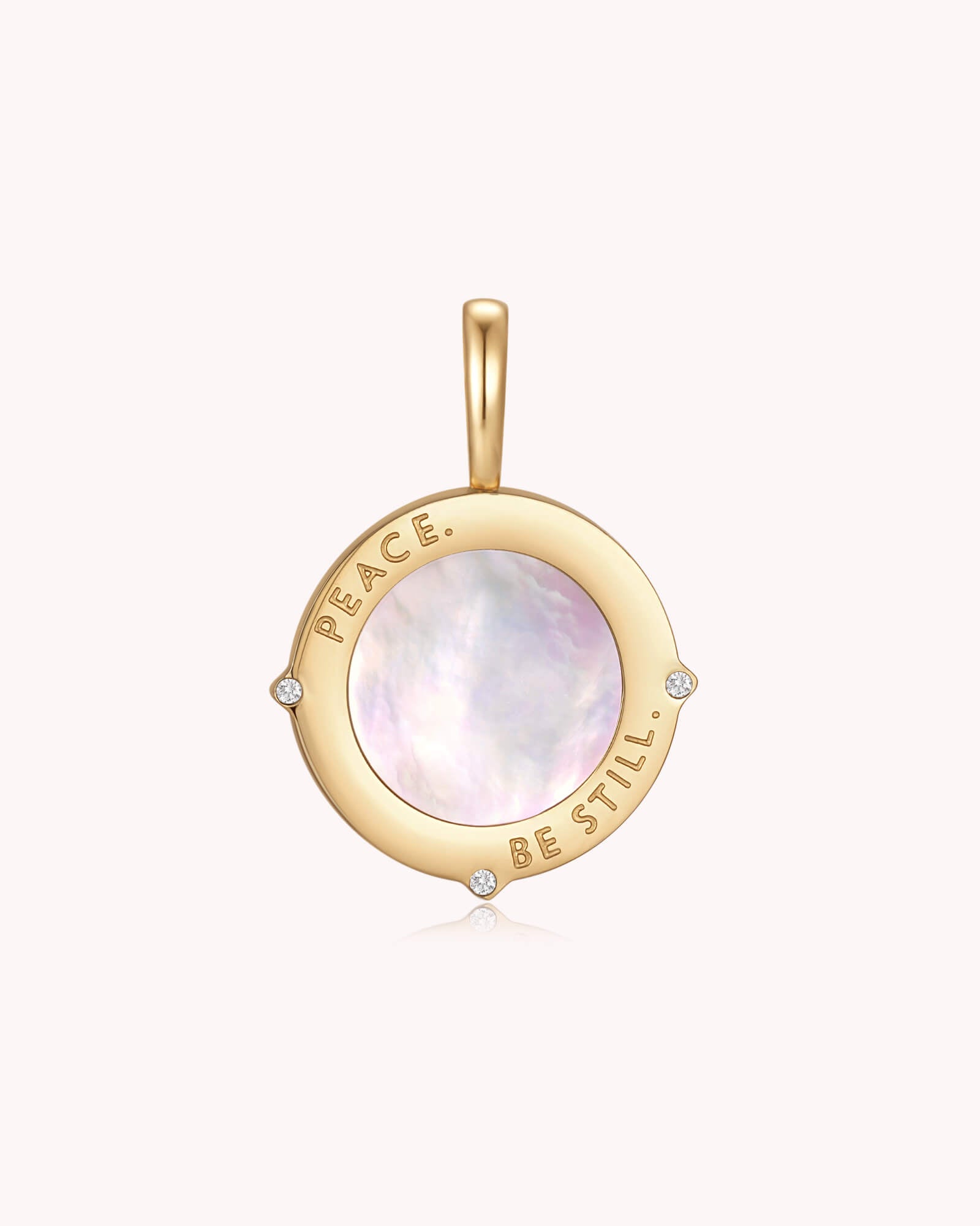 Peace Be Still Mark 4:39 Gold Pendant
