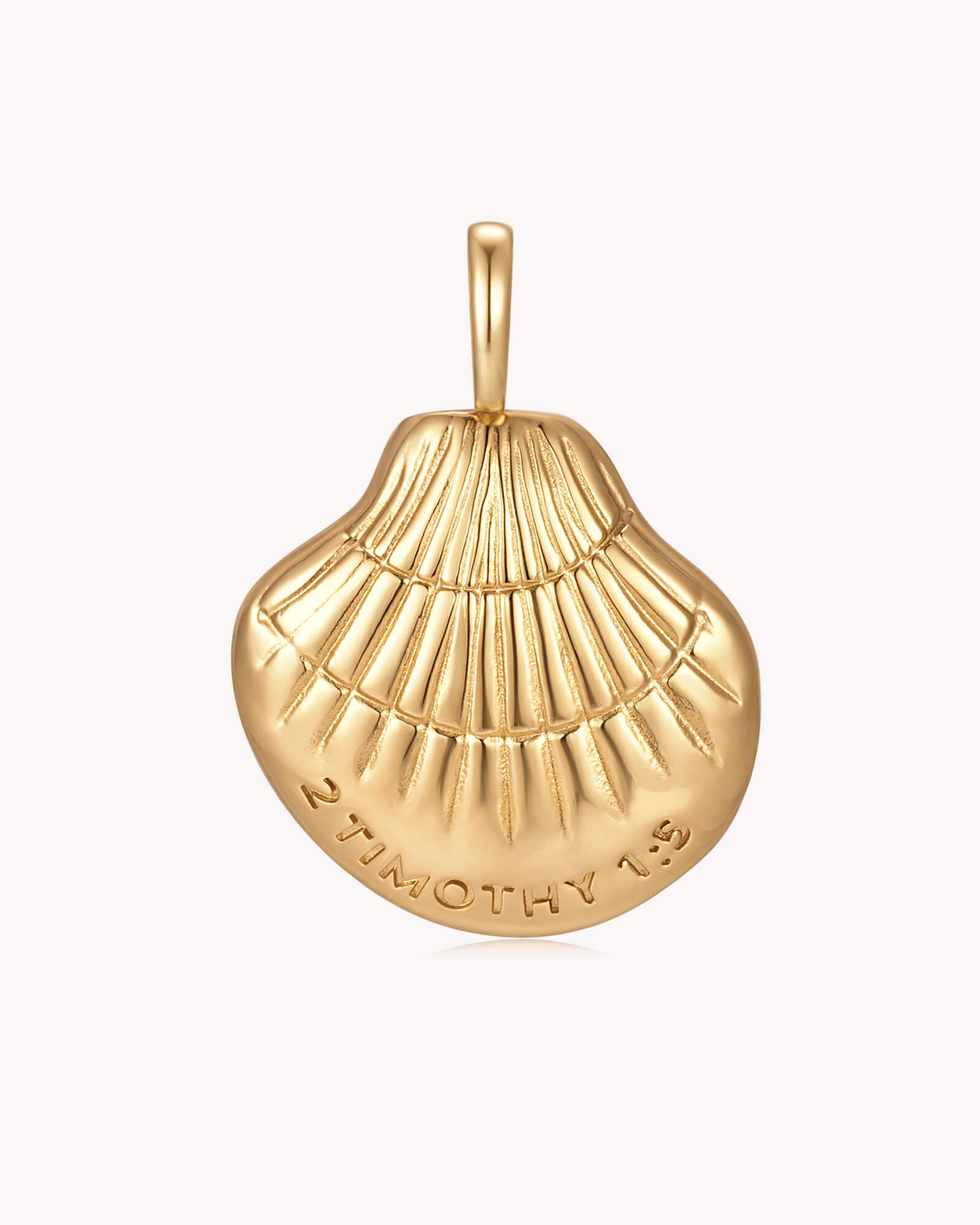 Back of Maternal Faith 2 Timothy 1:5 Gold Pearl Pendant