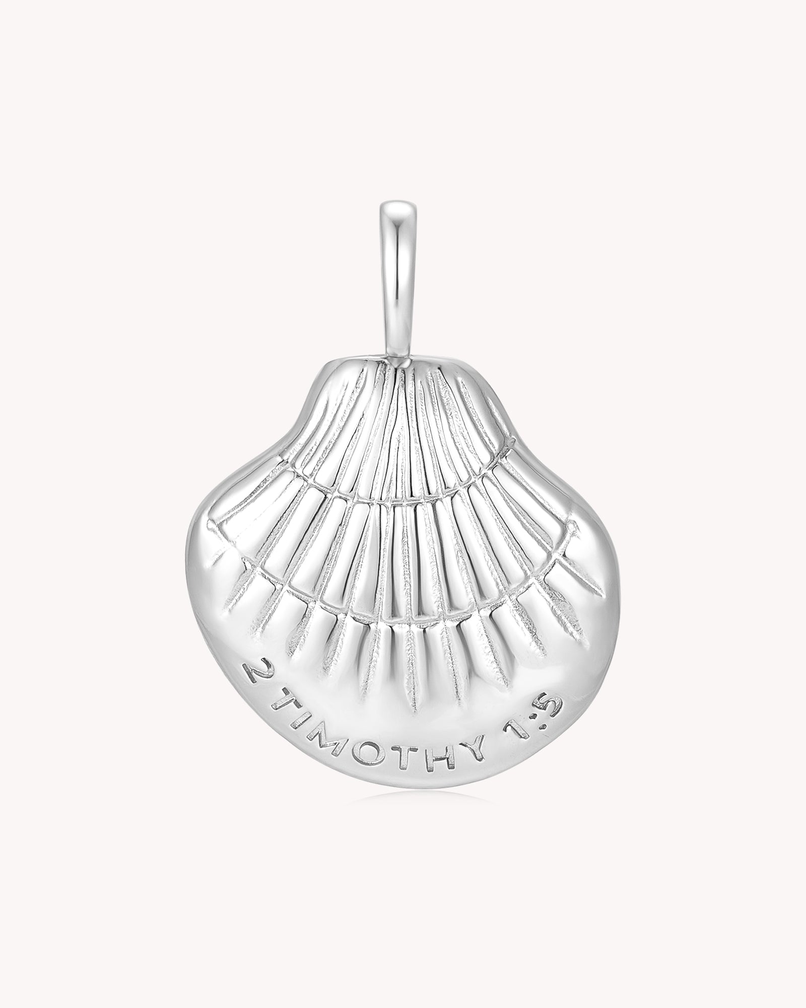 Back of Maternal Faith 2 Timothy 1:5 White Gold Pearl Pendant