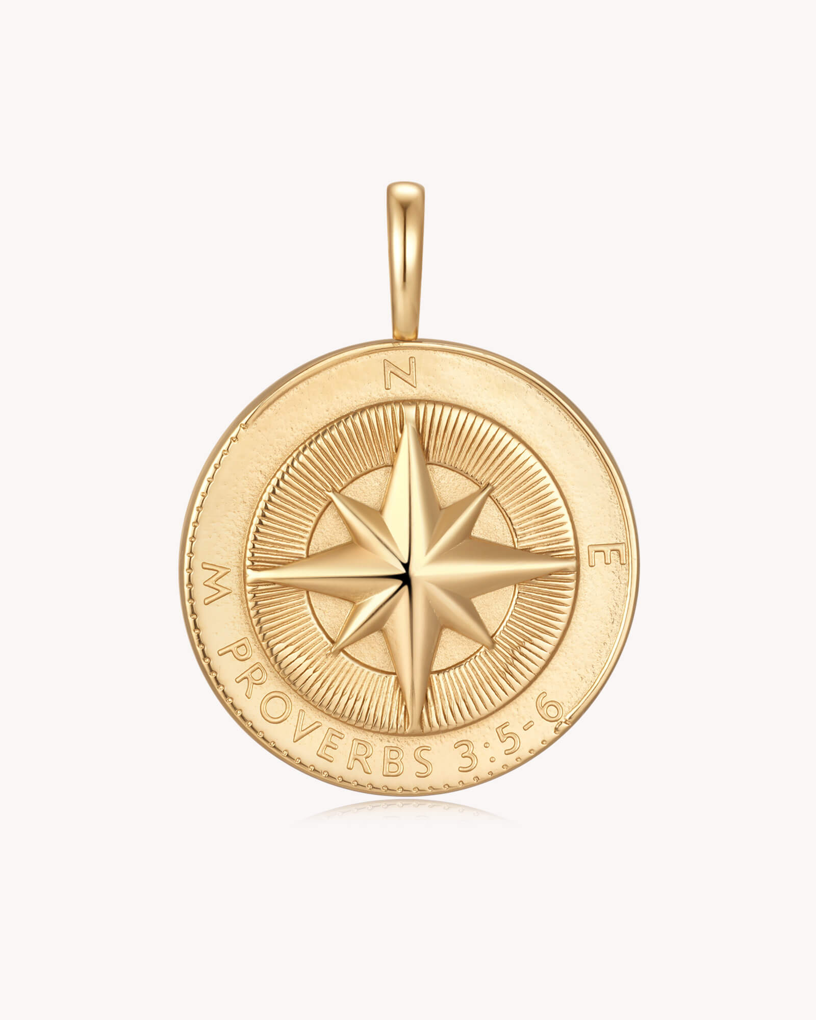 Back of Trust in The LORD Proverbs 3:5-6 Gold Medallion