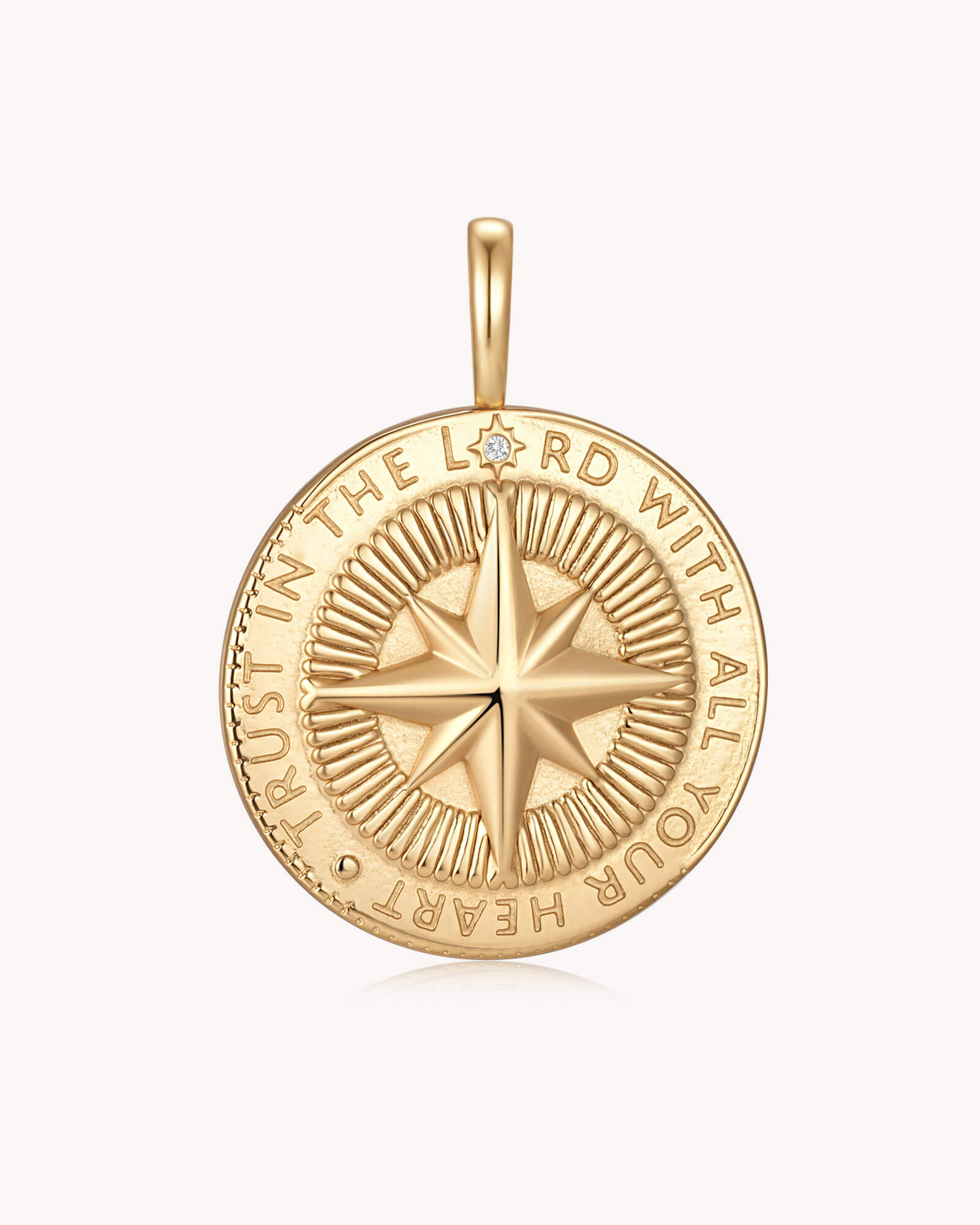 Trust in The LORD Proverbs 3:5-6 Gold Medallion