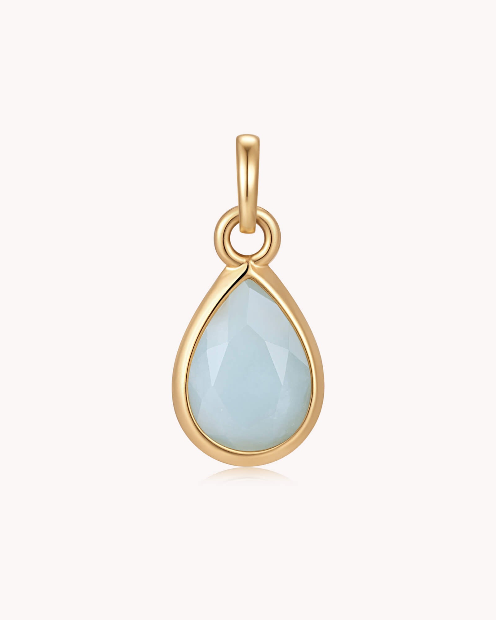 Guard Your Heart Proverbs 4:23 Gold Aquamarine Heart Pendant