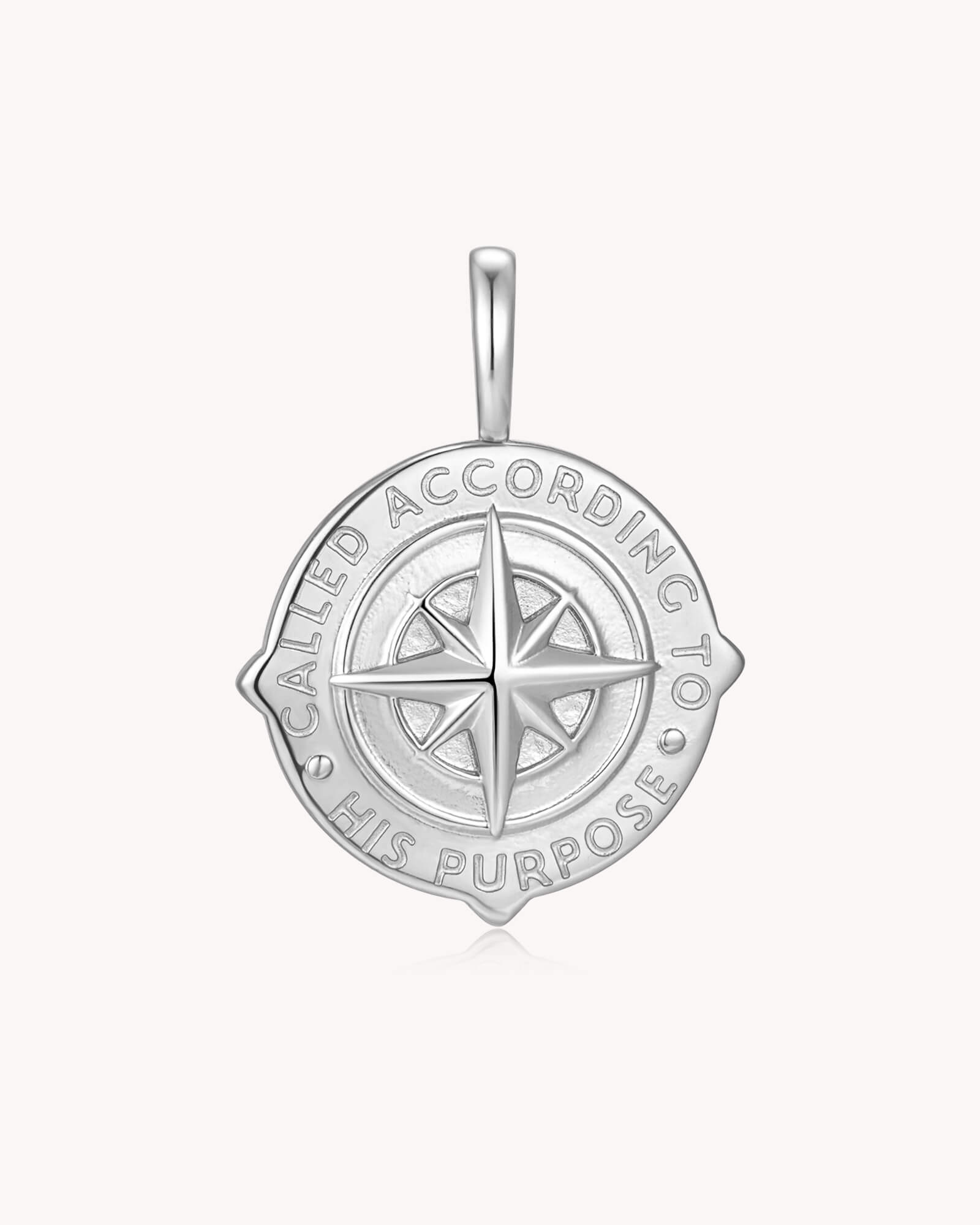 Called According to His Purpose Romans 8:28 Stainless Steel Pendant