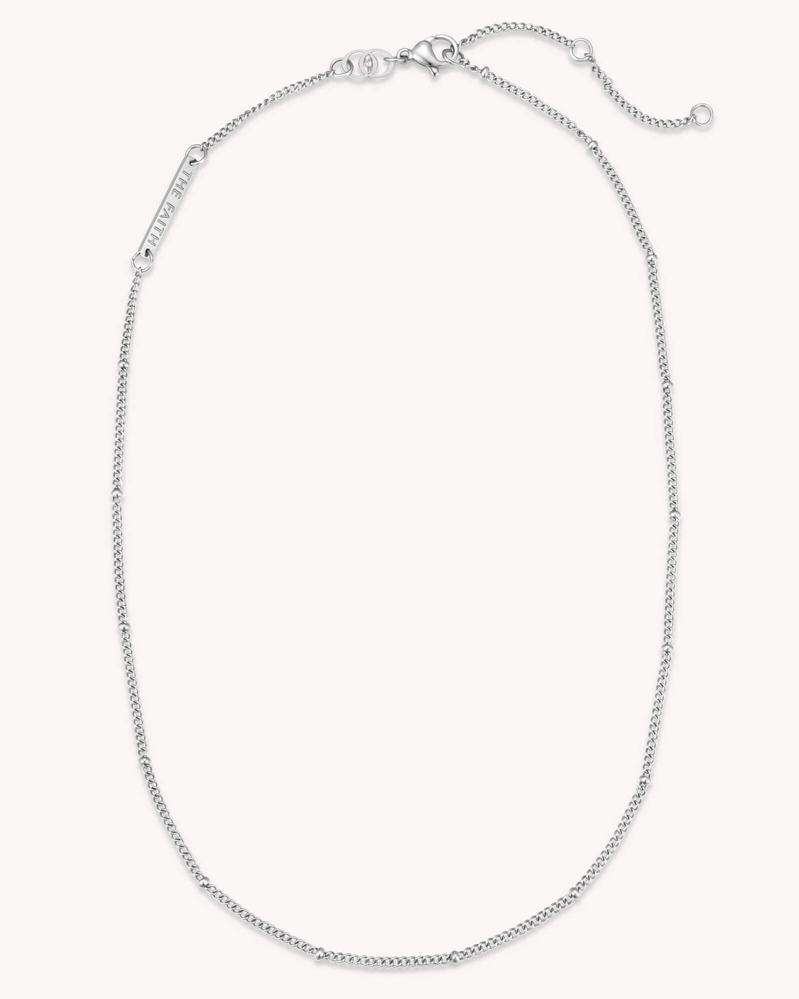 An additional image of the Satellite Chain White Gold Necklace