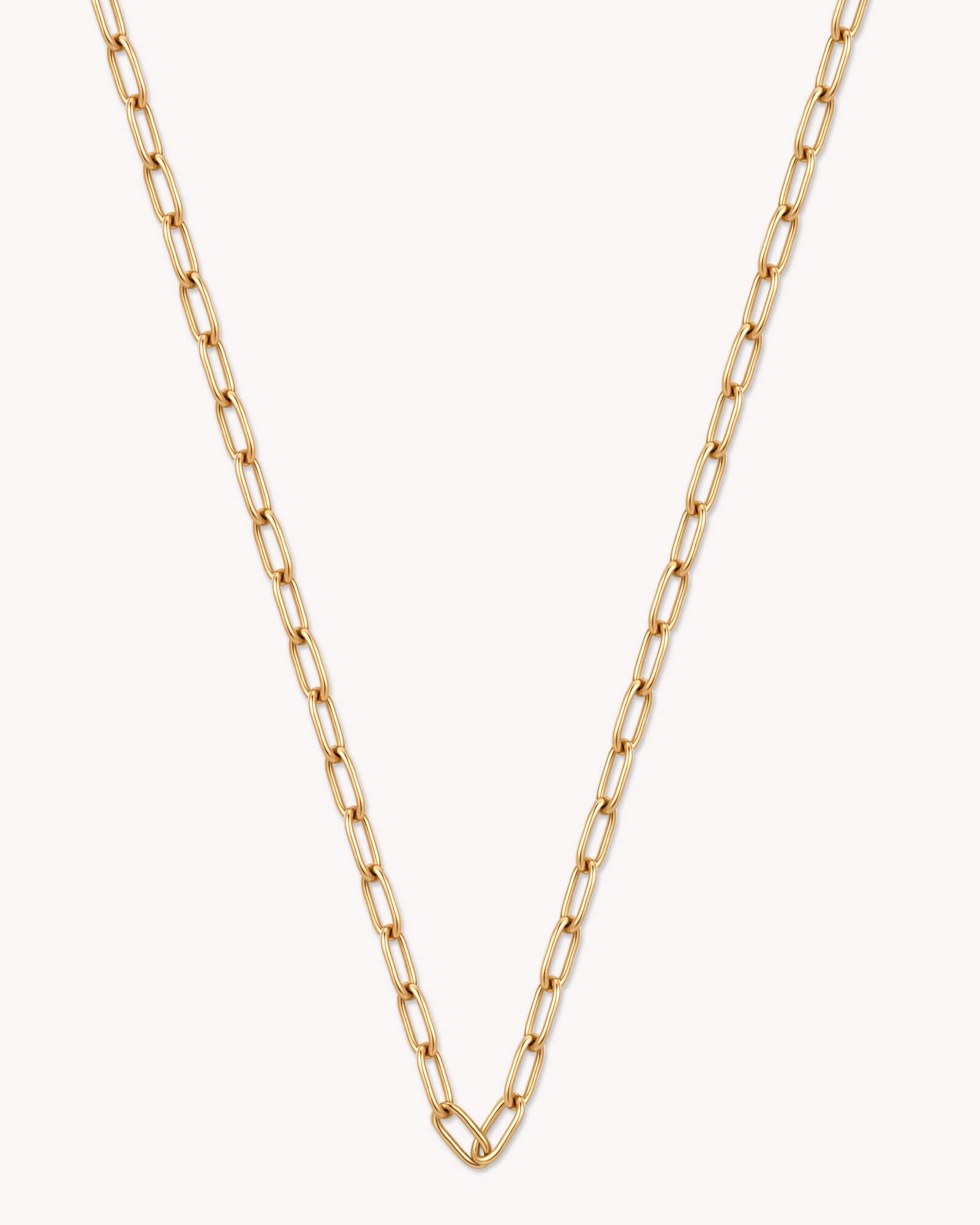 Small Link Chain Gold Necklace