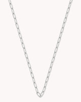 Small Link Chain White Gold Necklace