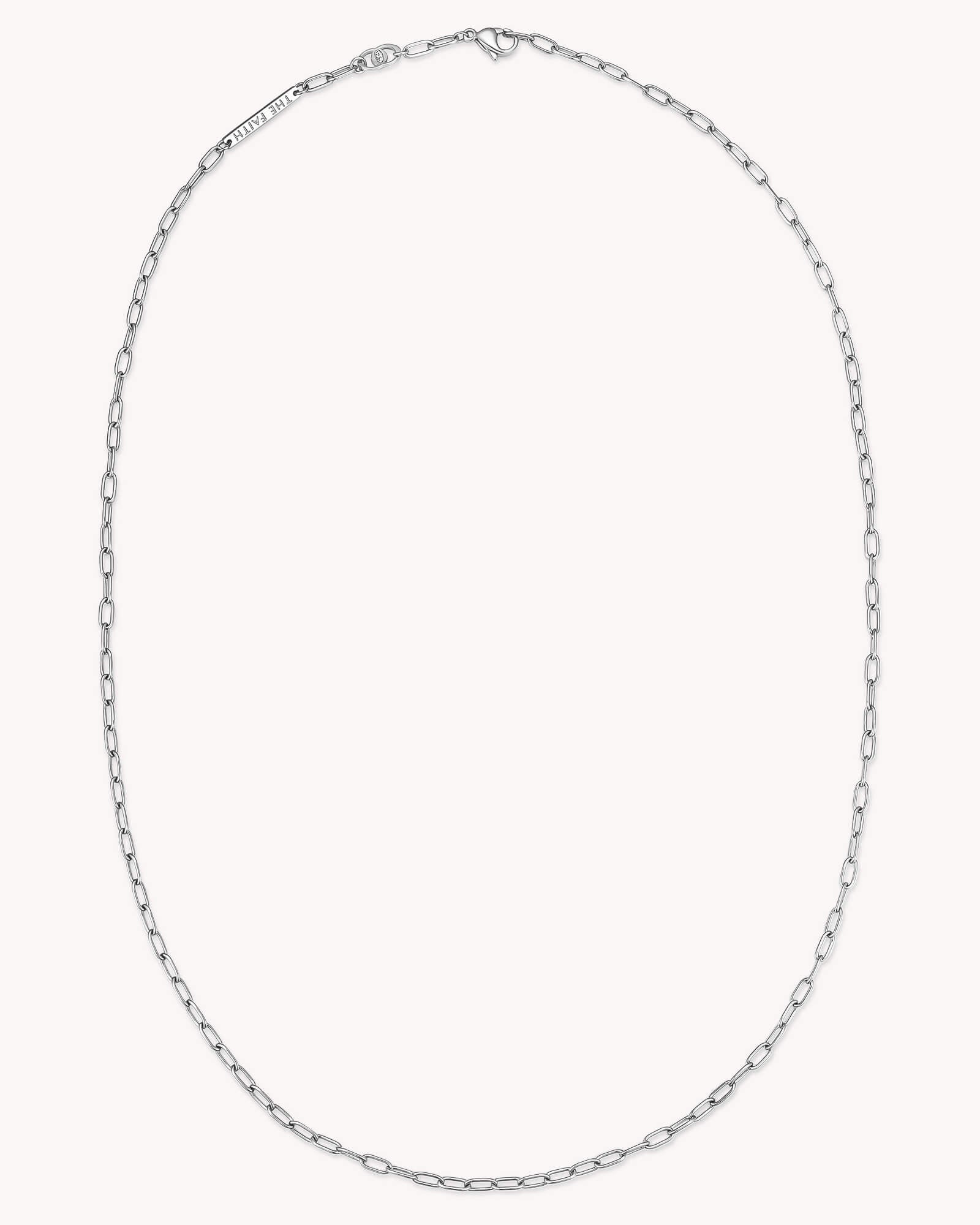 An additional image of the Small Link Chain Stainless Steel Necklace
