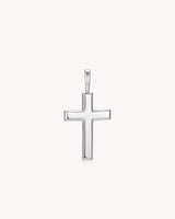 White Gold Classic Cross Pendant
